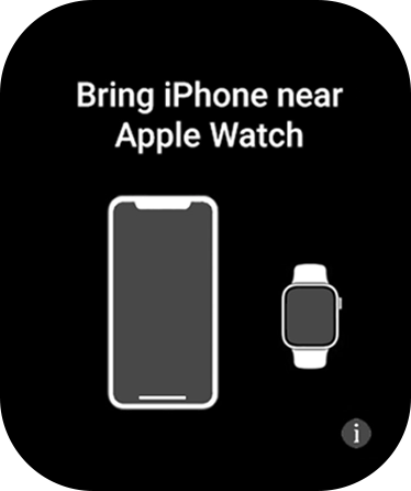 Place your Apple Watch next to your phone.