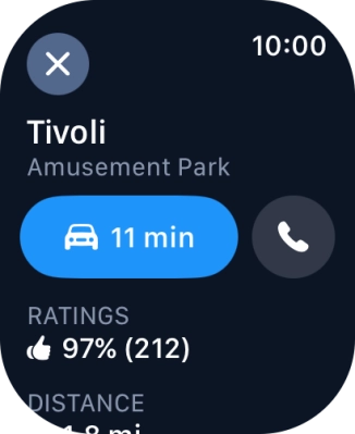 Press the start journey icon.
