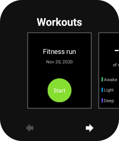 Slide your finger left on the screen.