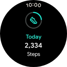Slide your finger right starting from the left side of the screen to go back to the overview of your daily activities.