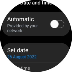 Press Set date. Press Set date.