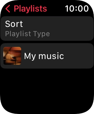 Press the required playlist.