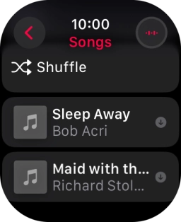 Go to the required category or playlist and press the required audio file. Go to the required category or playlist and press the required audio file.