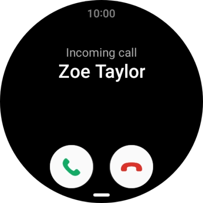 Press the accept call icon and slide your finger upwards to answer the call.