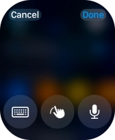 Press the keypad icon.