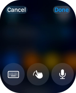 Press the keypad icon.