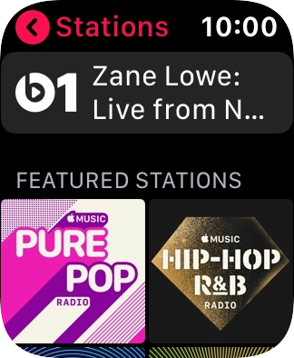 Press the required radio station. Press the required radio station.