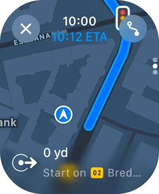 Follow the instructions on the screen to go to the required destination.