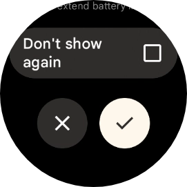 Press the confirm icon to turn on the function.