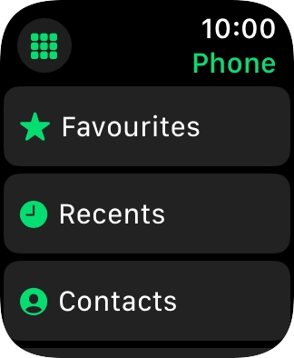 Press the keypad icon. Press the keypad icon.