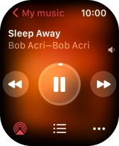 Turn the Digital Crown to select the required volume.