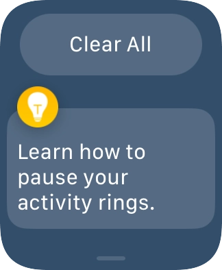 Press the required notification to open it.