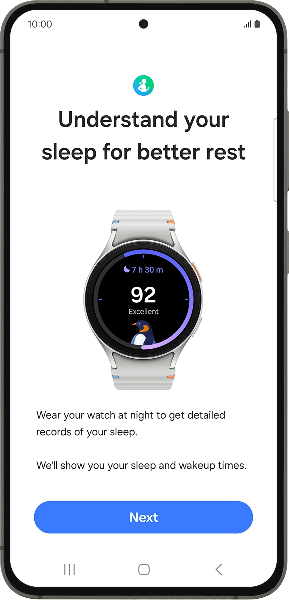 On your phone: Press Next.