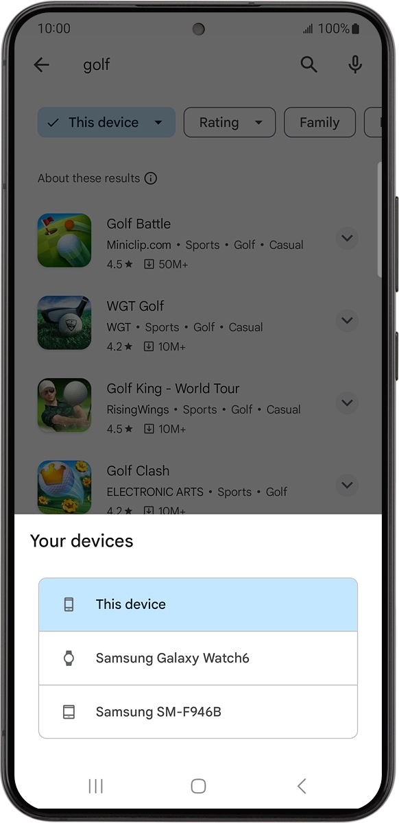 On your phone: Press the name of your watch.