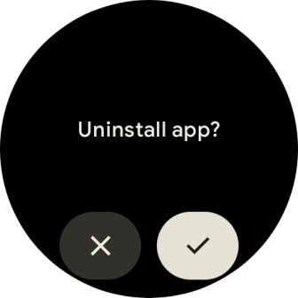 Press the confirm icon.