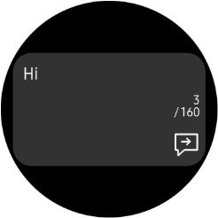 Press the send icon.