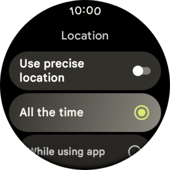 Follow the instructions on the screen to select the required settings and turn the function on or off.