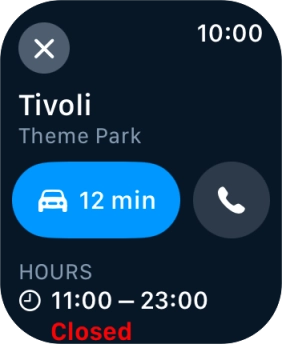 Press the start journey icon.