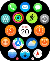 Press the message icon. Press the message icon.