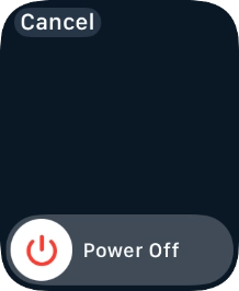 Press and drag the power off icon right.