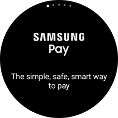 Press and hold the Return key to activate Samsung Pay.