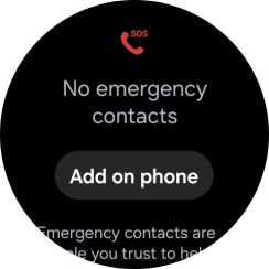 Press Add on phone and follow the instructions on your phone to set your emergency contacts.
