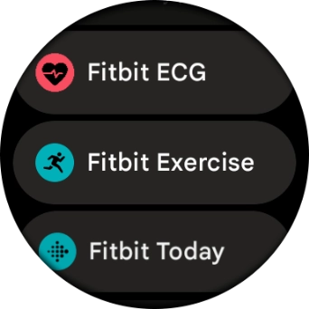 Press Fitbit Exercise.