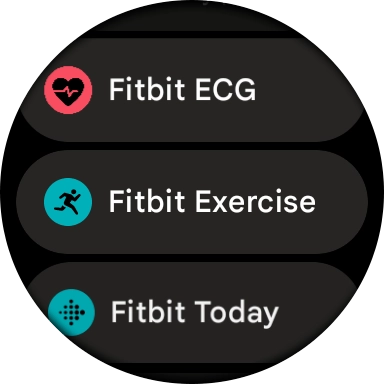 Press Fitbit Exercise.