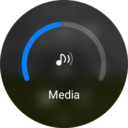 Slide the circle to select the required volume.