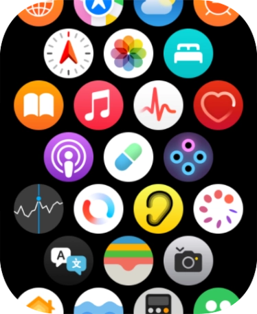 Press the heart rate sensor icon.