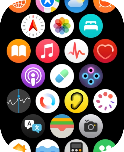 Press the heart rate sensor icon.