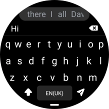 Press the send icon.