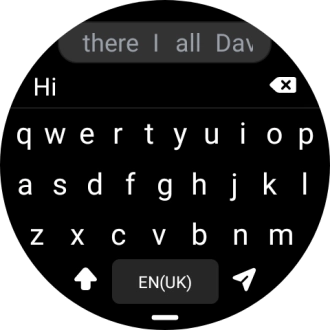 Press the send icon.