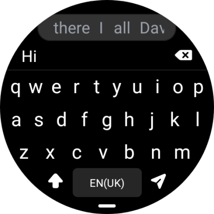 Press the send icon.