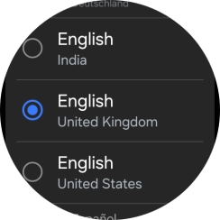Press the required language.
