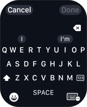 Press the input icon.