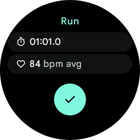 Press the confirm icon.
