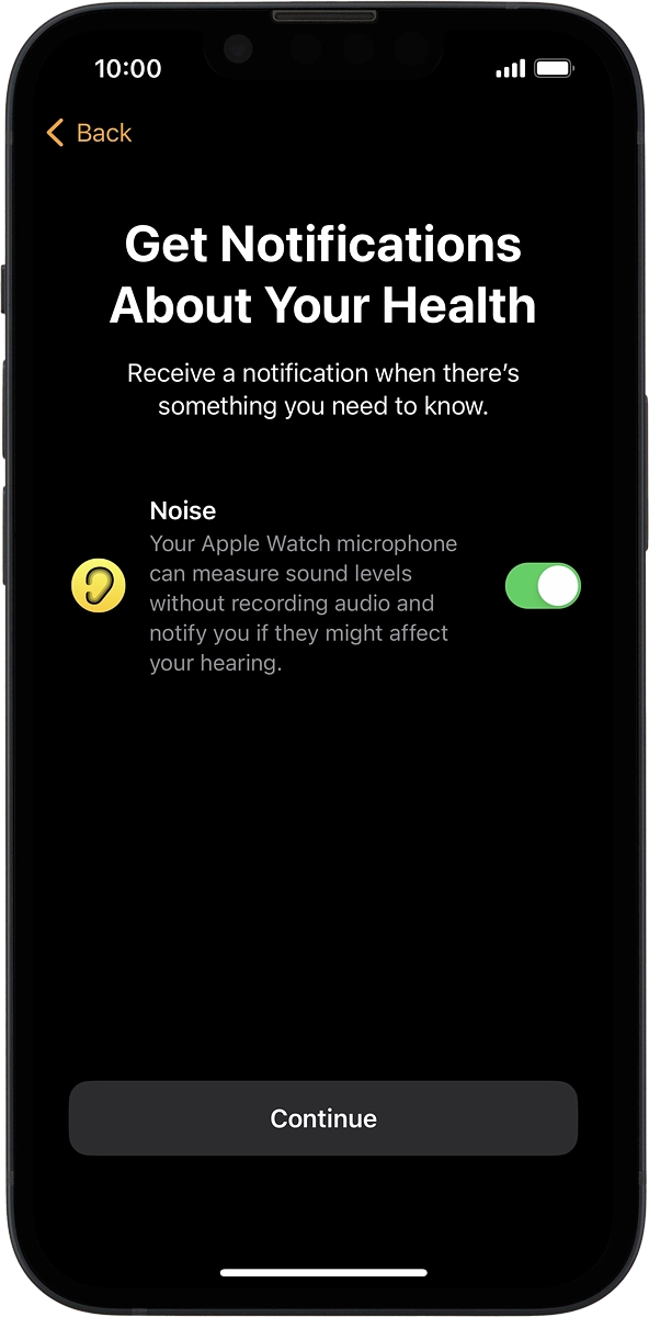 On your phone: Follow the instructions on the screen to turn the function on or off and press Continue.