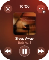 Turn the Digital Crown to select the required volume. Turn the Digital Crown to select the required volume.