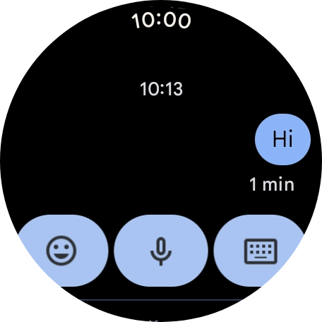 Press the microphone icon. Press the microphone icon.