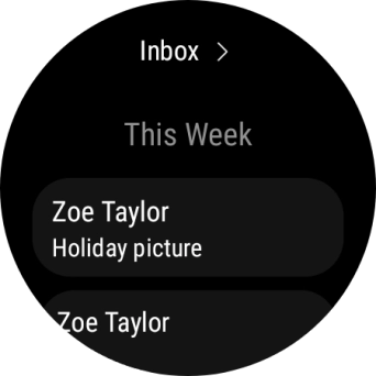 Press the required email message to read it.