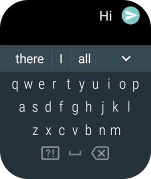 Press the send icon.
