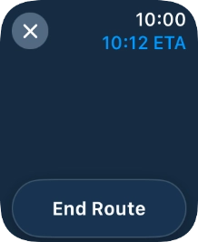 Press End Route. Press End Route.