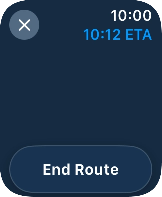 Press End Route. Press End Route.