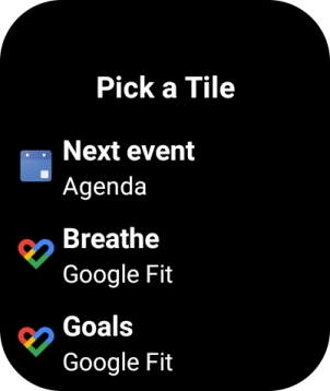 Press the required widget to add it.