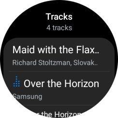 Press the required audio file.