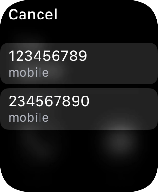 Press the required number. Press the required number.