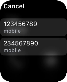 Press the required number. Press the required number.