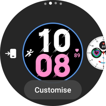 Slide your finger left on the screen.