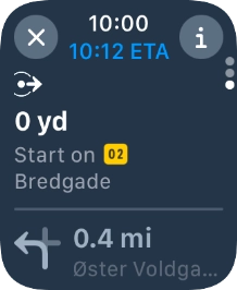 Press the end icon. Press the end icon.